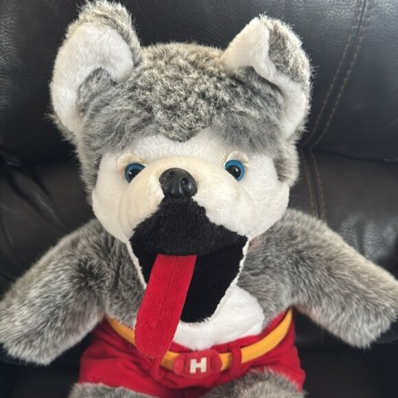 Harvey The Hound Calgary Flames NHL Plush Mascot Figure 23” - Picture 2 of 6